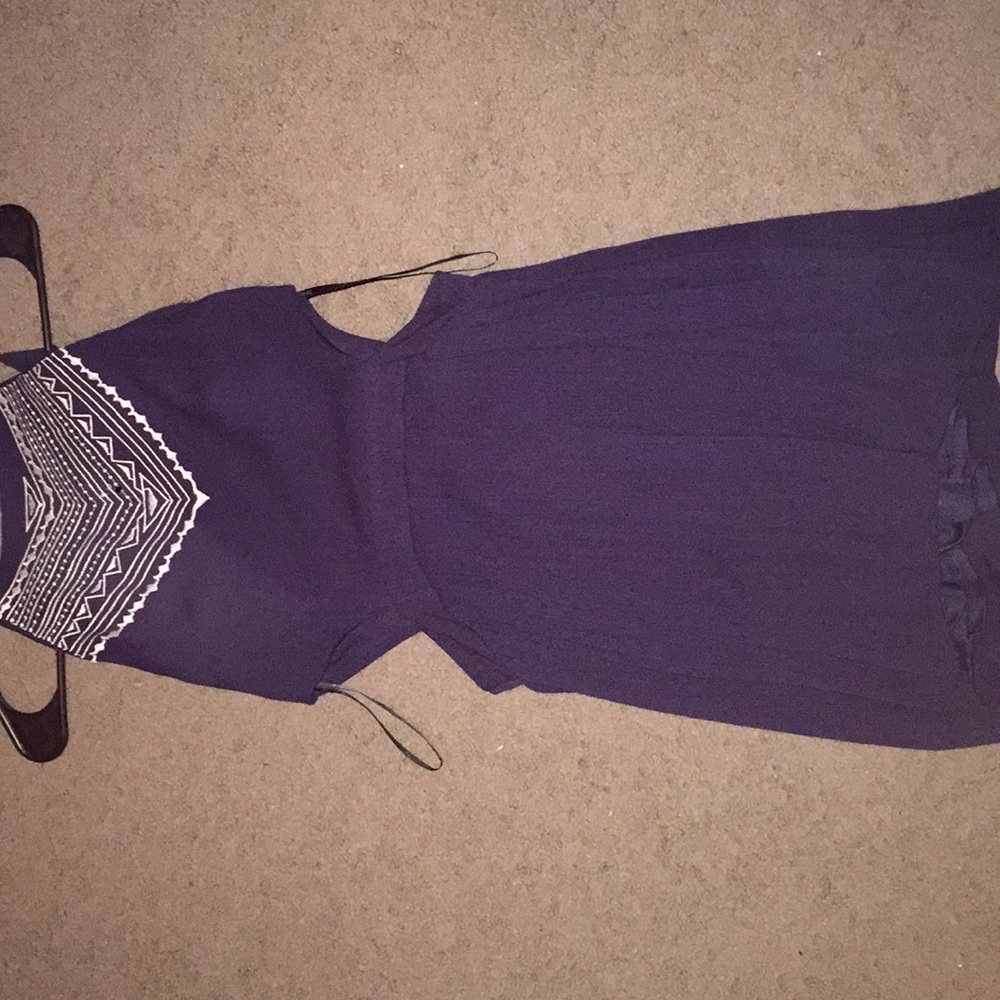 Navy cut out summer dress
